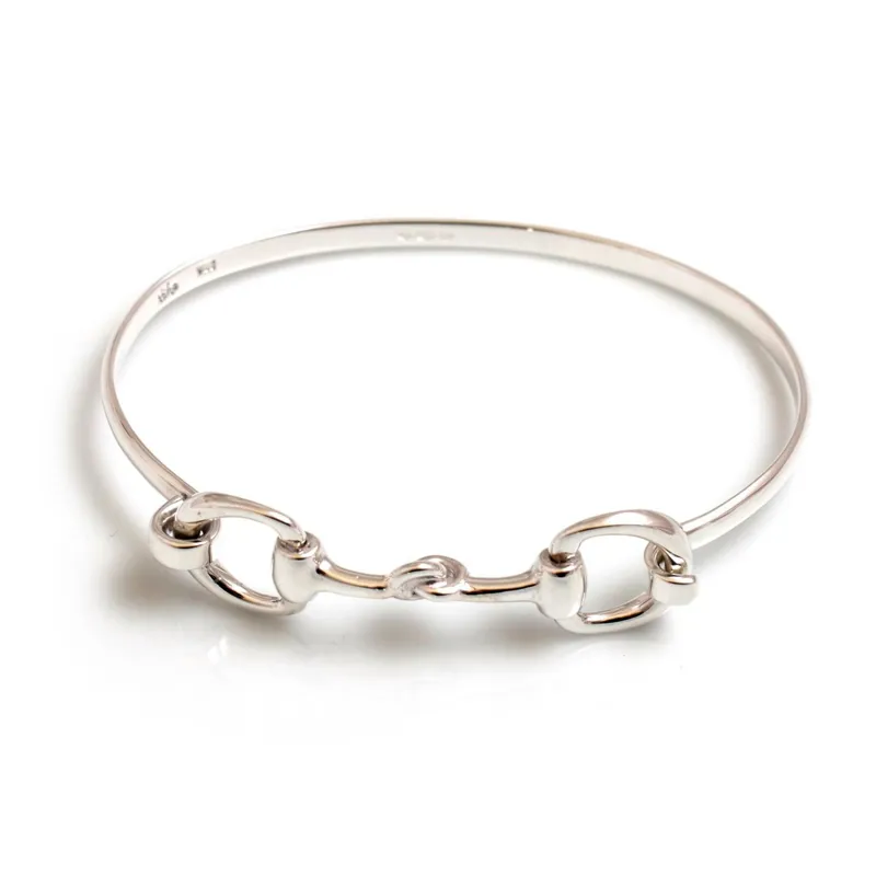 Hiho Sterling Silver Double Snaffle Bracelet-1